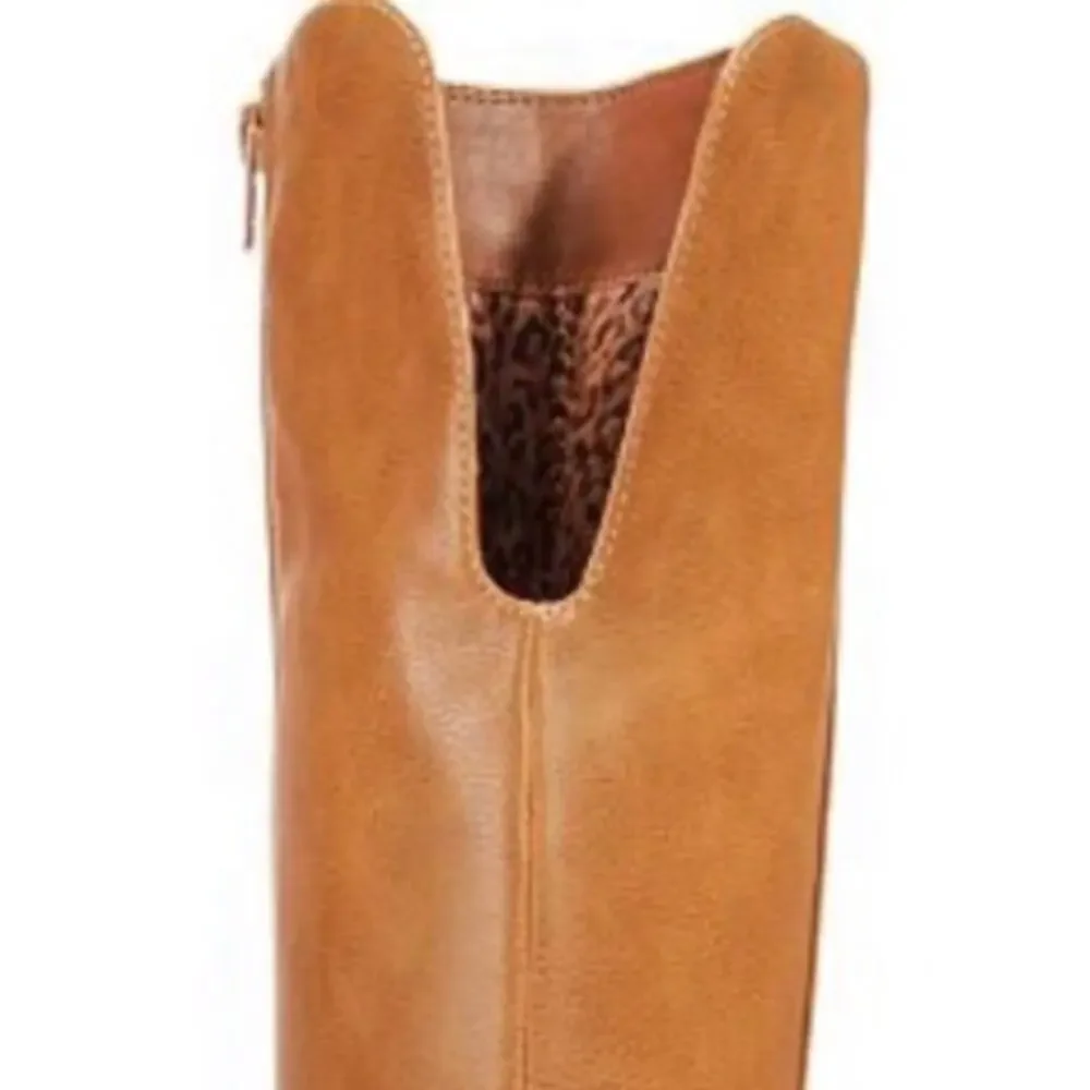 Rialto Riding Boot Women's Ferrell R7741 Cognac Round Toe Over the Knee size 5 M